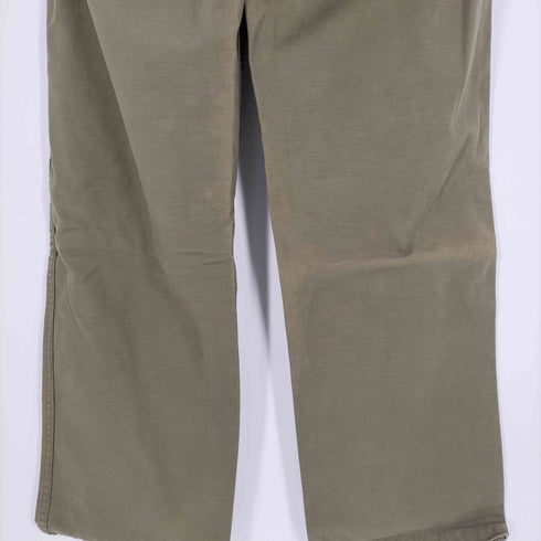 バズリクソンズ BUZZ RICKSONS TROUSERS MEN'S COTTON SATEEN OLIVE GREEN QM SHADE 107 TYPE-I CLASS メンズ JPN:L