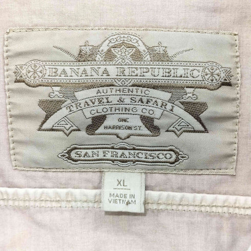 バナナリパブリック BANANA REPUBLIC 90s SAFARI & TRAVEL マルチポケット サファリジャケット メンズ import:XL
