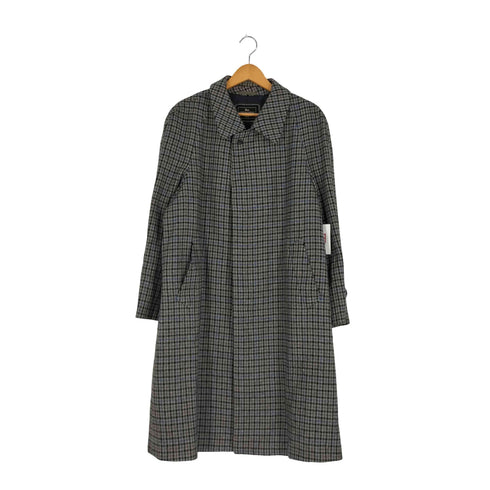 SELEVTION GINZA カシミヤ100% 千鳥格子 ステンカラーコート メンズ JPN:L