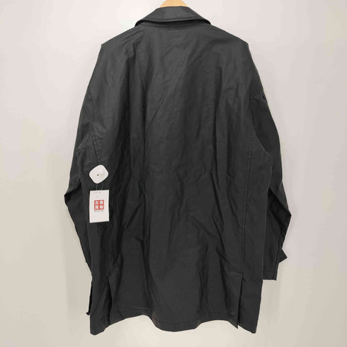 オールドネイビー OLD NAVY 90s PVC コーティング マルチポケット ダブルブレスト コットン ピーコート メンズ import:L