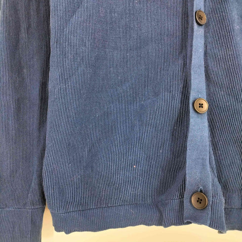 カルバンクライン CALVIN KLEIN オープンネック 畦編み コットンカーディガン メンズ import:L