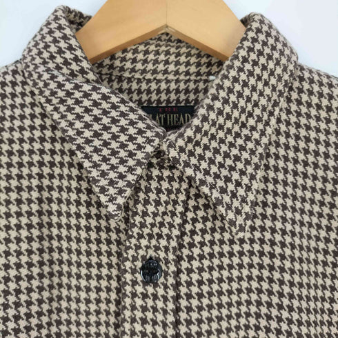 フラットヘッド FLAT HEAD 千鳥格子 チンスト レギュラーカラー ネルシャツ メンズ 40