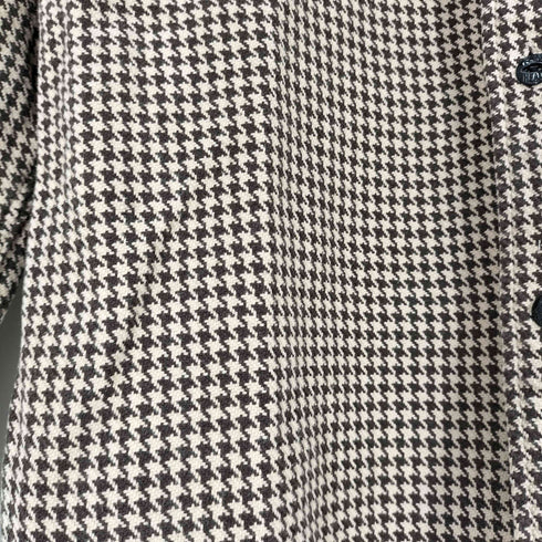 フラットヘッド FLAT HEAD 千鳥格子 チンスト レギュラーカラー ネルシャツ メンズ 40