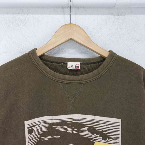 スタジオダルチザン STUDIO DARTISAN 前Vガゼット プルオーバースウェット メンズ JPN:L