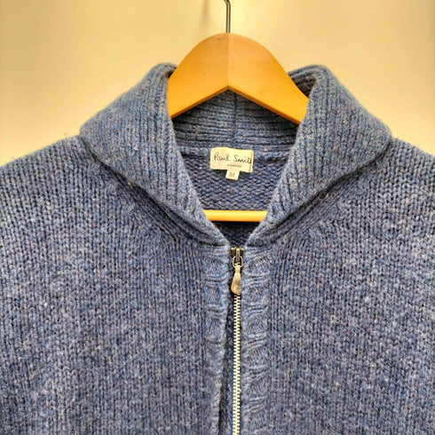 ポールスミス Paul Smith ショールカラー ジップアップ ウールカーディガン メンズ JPN:M