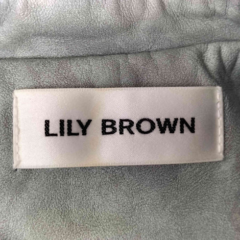 リリーブラウン Lily Brown ヴィンテージフェイクレザーブルゾン レディース