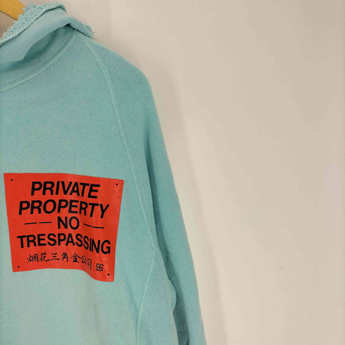 ブラックウィドゥ BLACK WEIRDOS 18SS フェード加工 カットオフ ポケットプリント プルオーバー パーカー メンズ import:L