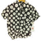 ブラックコムデギャルソン BLACK COMME des GARCONS AD2017 18SS コインドット ラウンドカラー 丸襟 S/S ブラウス シャツ レディース JPN:S