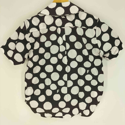 ブラックコムデギャルソン BLACK COMME des GARCONS AD2017 18SS コインドット ラウンドカラー 丸襟 S/S ブラウス シャツ レディース JPN:S
