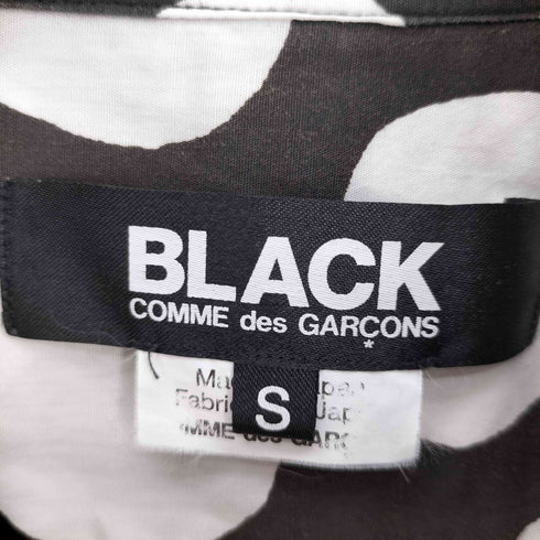 ブラックコムデギャルソン BLACK COMME des GARCONS AD2017 18SS コインドット ラウンドカラー 丸襟 S/S ブラウス シャツ レディース JPN:S