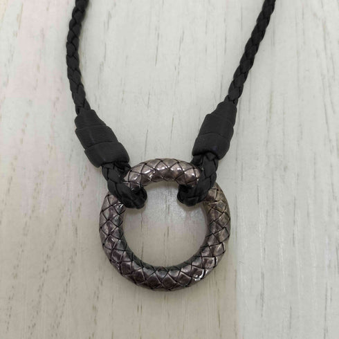 ボッテガヴェネタ BOTTEGA VENETA ag925刻印 イントレチャート リングネックレス メンズ