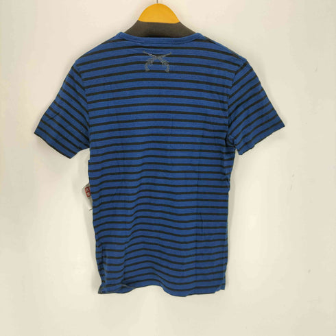 ロアー roar 2丁拳銃 ラインストーン ボーダーTシャツ Y2K メンズ JPN:3