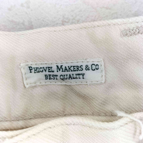 フィグベルメーカーズアンドコー PHIGVEL MAKERS & Co. 針刺し シンチバック ユーティリティ トラウザー メンズ 2