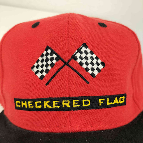 checkered flag 2トーン スウェード切り替え キャップ メンズ