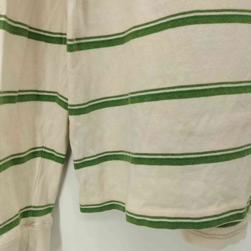 ナイキ NIKE 00s グレータグ ロゴ刺繍 ボーダー 長袖 Tシャツ Y2K メンズ import:L