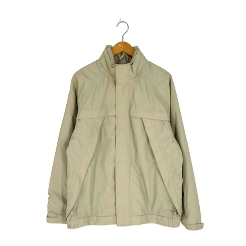 エディーバウアー Eddie Bauer 00S WEATHEREDGE リップストップ ダブルジップ フード内蔵 シェルジャケット メンズ import:M