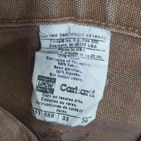 カーハート Carhartt 90S~00S USA製 ダックペインターパンツ メンズ W33/L30
