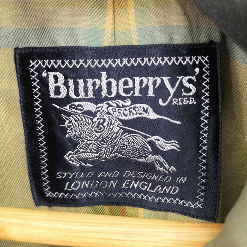 バーバリーズ BURBERRYS 裏地ノバチェック 玉虫 ステンカラーコート メンズ