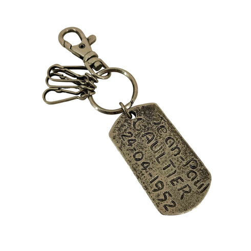 ジャンポールゴルチエ Jean Paul GAULTIER 刻印ドックタグキーホルダー メンズ
