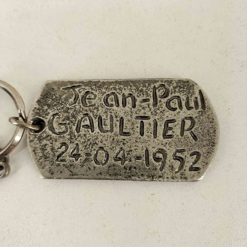 ジャンポールゴルチエ Jean Paul GAULTIER 刻印ドックタグキーホルダー メンズ