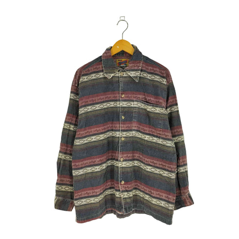 ネイティブ 細畝コーデュロイ レギュラーカラーシャツ メンズ import:M