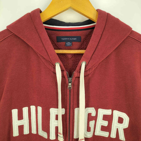 トミーヒルフィガー TOMMY HILFIGER ロゴワッペン ジップパーカー メンズ import:XXL