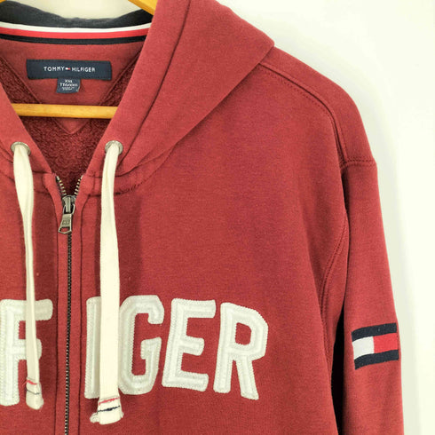 トミーヒルフィガー TOMMY HILFIGER ロゴワッペン ジップパーカー メンズ import:XXL