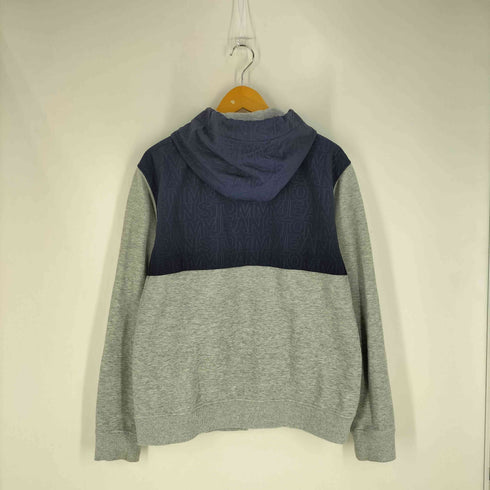 トミーヒルフィガー TOMMY HILFIGER パネルナイロン モノグラムロゴ スウェット ジップパーカー メンズ import:L