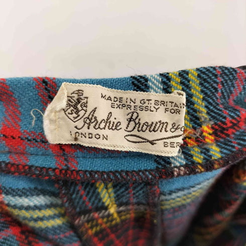 archie brown&jon 90S チェック フレアスラックスパンツ レディース