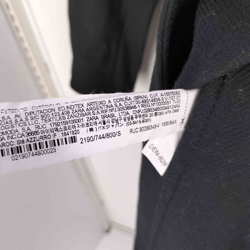 ザラ ZARA MANTECO オーバーサイズ ウール ダブルブレスト ロング コート レディース import:S