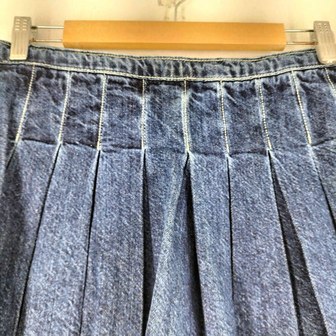 ザラ ZARA DENIM BOX PLEAT SKIRT レディース US XS