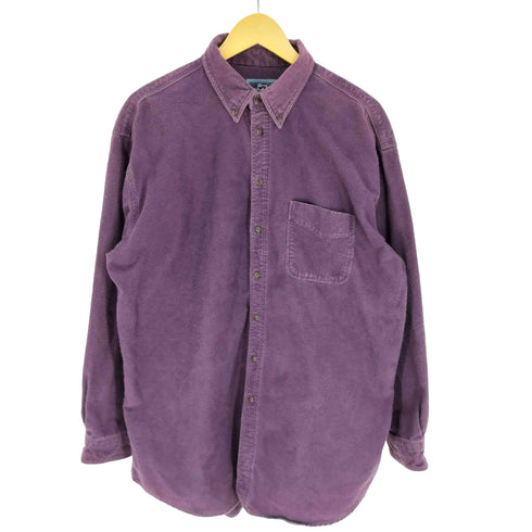 ウールリッチ WOOLRICH 90S 紺タグ USA製 シャモア クロス B.D. L/S シャツ メンズ import:XL