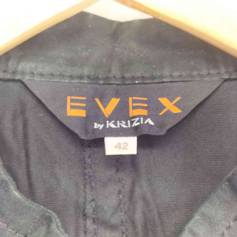 エヴェックスバイクリツィア EVEX by KRIZIA シワ加工ジャケット マイクロスウェード レディース JPN:42