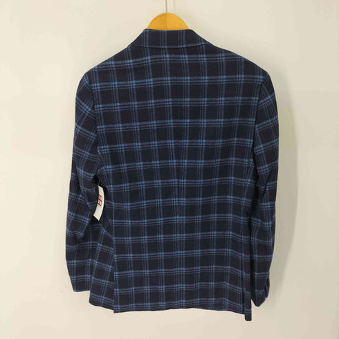エディフィス EDIFICE カシミヤ シルク混 2B チェックテーラードジャケット メンズ JPN:44