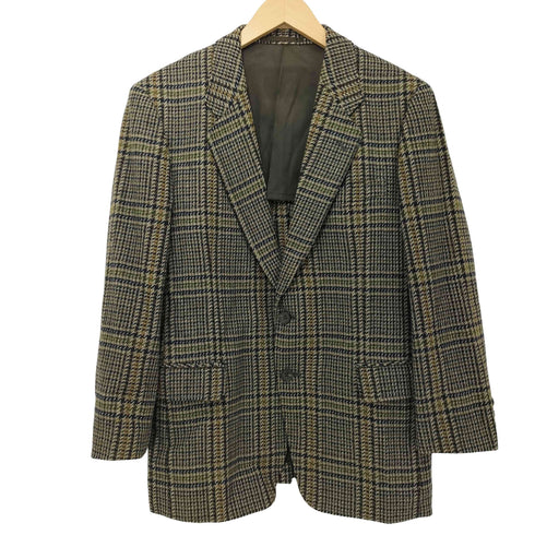 STANCER LANIFICIO CAMPORE 千鳥格子柄 カシミヤ混 2B 背抜き テーラードジャケット メンズ 94-84-165