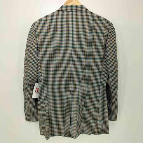 ビルブラス BILL BLASS チェック柄 総ウール 2B テーラードジャケット メンズ 90-78-165A4