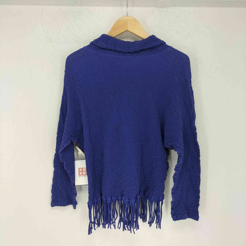 イッセイミヤケミー ISSEY MIYAKE me プリーツ加工 フリンジシャツ レディース