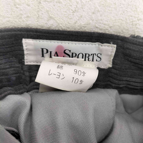 PIA SPORTS レーヨン混 太畝コーデュロイ パンツ メンズ 76