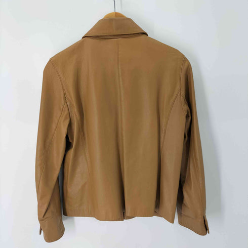 バルマンパリ BALMAIN PARIS ラムレザー比翼ジャケット レディース JPN:9号