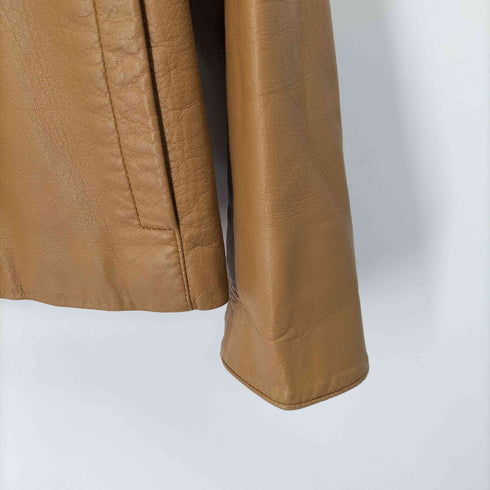 バルマンパリ BALMAIN PARIS ラムレザー比翼ジャケット レディース JPN:9号