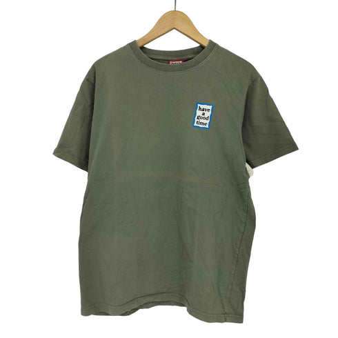 ハブアグッドタイム HAVE A GOOD TIME ミニ ブルーフレーム Tシャツ メンズ M