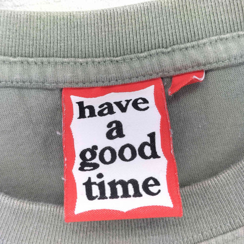ハブアグッドタイム HAVE A GOOD TIME ミニ ブルーフレーム Tシャツ メンズ M