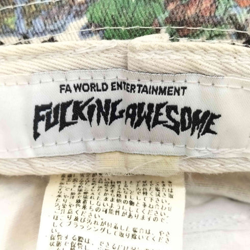 ファッキンオーサム FUCKING AWESOME 総柄 ステッカーロゴプリント バケットハット メンズ