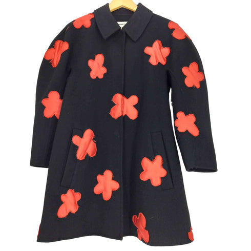 SHUSHUTONG シュシュトン 19~20AW Flower Patch Wool Bal Collar Coat フラワー パッチ ウール ステンカラーコート レディース 6