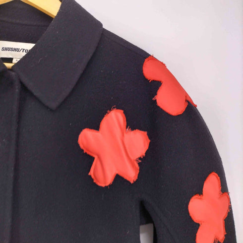 SHUSHUTONG シュシュトン 19~20AW Flower Patch Wool Bal Collar Coat フラワー パッチ ウール ステンカラーコート レディース 6