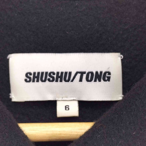 SHUSHU/TONG 19-20AW フラワー パッチ ウール ステンカラーコート レディース 6