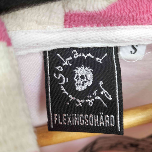CH2 FLEXINGSOHARD ボーダー クロップ フーディ レディース JPN:S