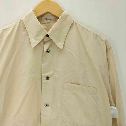 ワイズフォーメン Ys for men 00S 白タグ コンシールボタンダウン L/S シャツ ラウンドカット メンズ JPN:2