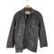 MODA ITALIANA ラムレザーオープンカラーハーフコート メンズ import:M