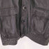 MODA ITALIANA ラムレザーオープンカラーハーフコート メンズ import:M